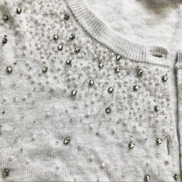⭐️$15⭐️ LOFT Jeweled Cardigan - Picture 3 of 5